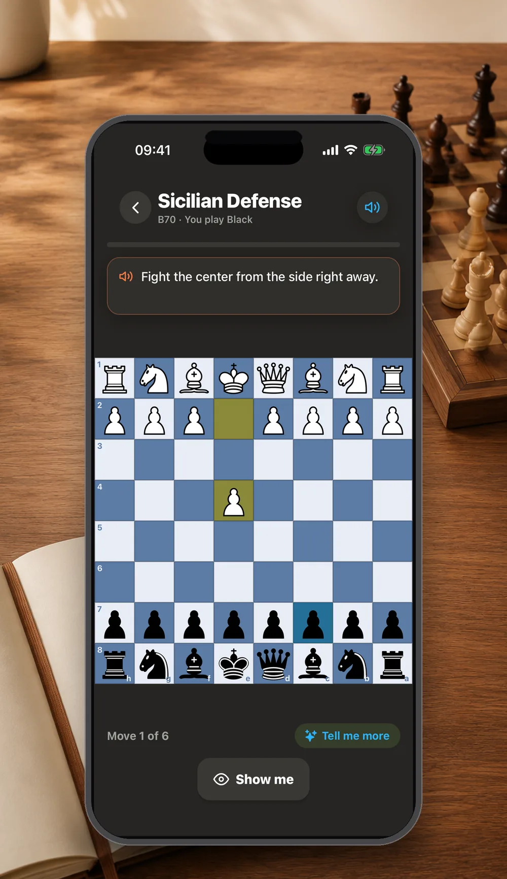 An interactive Eloqi lesson about the Sicilian Defense
